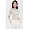 image:imageVince Womens Striped Elbow Sleeve CrewTapenade Combo