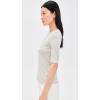 image:imageVince Womens Striped Elbow Sleeve CrewTapenade Combo