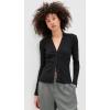 image:imageVince Womens Variegated Rib PoloBlack