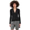 image:imageVince Womens Variegated Rib PoloBlack