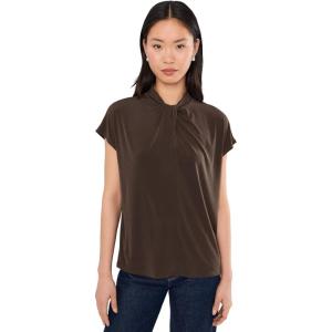image:imageVince Womens Cap Sleeve Twist Neck TopDk Bark