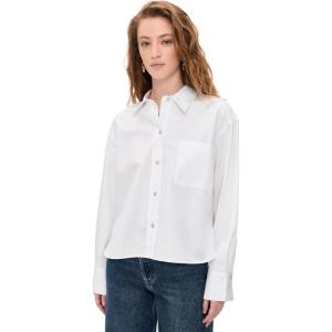 image:imageVince Womens Cropped Button Down ShirtOptic White
