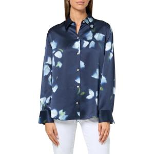 image:imageVince Womens Petal Blur Relaxed ShirtDark Navy