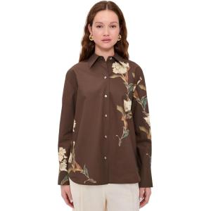 image:imageVince Womens Placed Cream Iris Button DownDk Bark