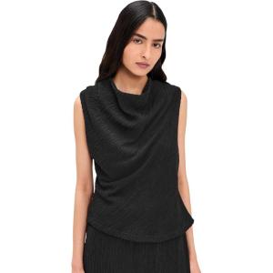 image:imageVince Womens Shadow Grid Cowl Neck TopBlack