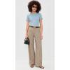 image:imageVince Womens Camille Wide Leg TrousersLt Wheatstone Check