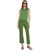 image:imageVince Womens Niki Mid Rise Crop Flare PantHerb