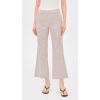 image:imageVince Womens Ticking Striped Crop Flare TrouserTaupe Wood