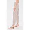 image:imageVince Womens Ticking Striped Crop Flare TrouserTaupe Wood