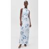 image:imageVince Womens Petal Blur Twist Shoulder Cowl Neck DressSoft Grey