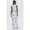 image:imageVince Womens Petal Blur Twist Shoulder Cowl Neck DressSoft Grey