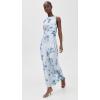 image:imageVince Womens Petal Blur Twist Shoulder Cowl Neck DressSoft Grey