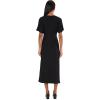 image:imageVince Womens Short Sleeve Side Rouche DressBlack