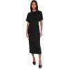 image:imageVince Womens Short Sleeve Side Rouche DressBlack