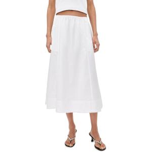 image:imageVince Womens Scallop Detail Maxi SkirtOptic White