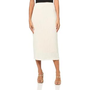 image:imageVince Womens Shadow Grid Midi SkirtChalk