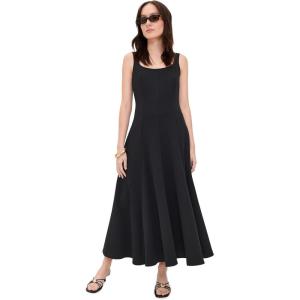 image:imageVince Womens Square Neck Seamed DressBlack