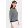 image:imageVince Womens Gingham CardiganBlack  Off White