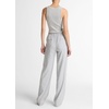 image:imageVince Womens High Rise Pull On Linen PantsBay Mist