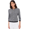 image:imageVince Womens Gingham CardiganBlack  Off White