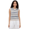 image:imageVince Womens Summer Fair Isle Knit VestPale Tide Combo