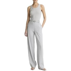 image:imageVince Womens High Rise Pull On Linen PantsBay Mist