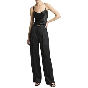 image:imageVince Womens High Waist Satin TrouserBlack