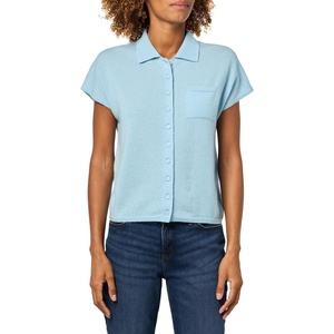 image:imageVince Womens Short Sleeve Button PoloClearwater