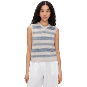 image:imageVince Womens Summer Fair Isle Knit VestPale Tide Combo