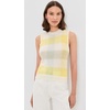 image:imageVince Womens Plaid Crew Neck Shell TankDandelion Combo