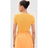 image:imageVince Womens Texture Short Sleeve Crew PulloverApricot