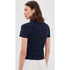 image:imageVince Womens Texture Short Sleeve Crew PulloverNavy