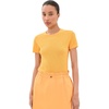 image:imageVince Womens Texture Short Sleeve Crew PulloverApricot