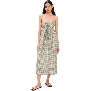 image:imageVince Womens Tie Smocked Cami DressOff WhiteSmoke