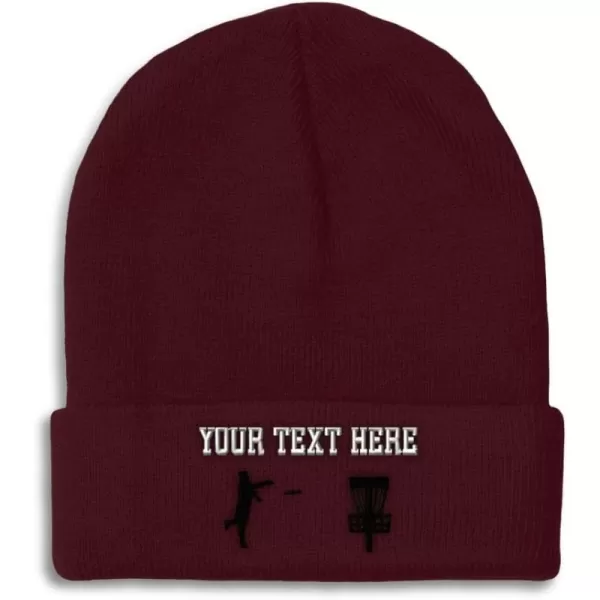 Burgundy Personalized Text Here