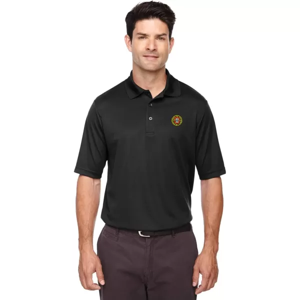 Custom Polo Performance Shirt Wildebeest Embroidery Design Polyester Golf Shirt
