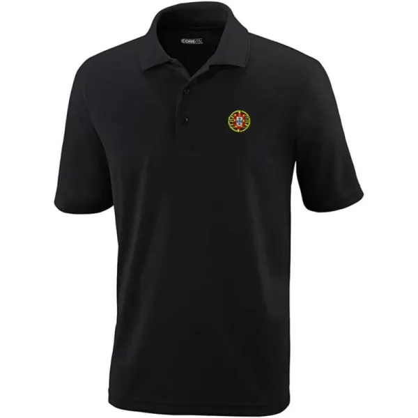 Custom Polo Performance Shirt Wildebeest Embroidery Design Polyester Golf Shirt