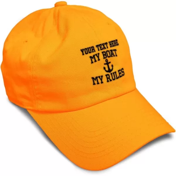 Orange Personalized Text Here