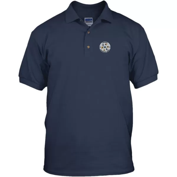 Speedy Pros Emergency Management Agency Embroidery Embroidered Unisex Adult Golf Polo Shirt Navy X-Large