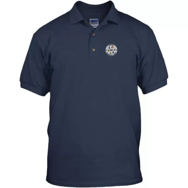 Speedy Pros Emergency Management Agency Embroidery Embroidered Unisex Adult Golf Polo Shirt Navy X-Large