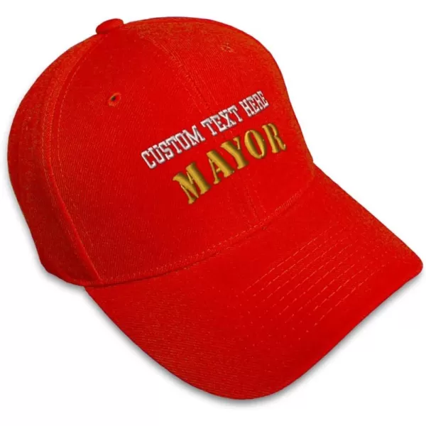 Red Personalized Text Here