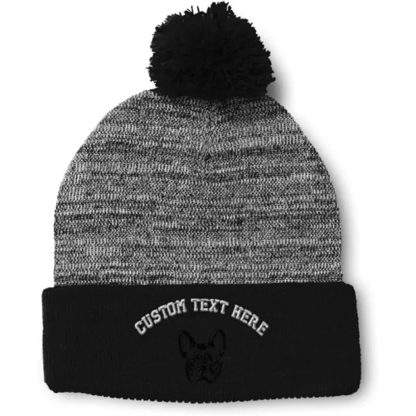 Heather Gray Black Personalized Text Here