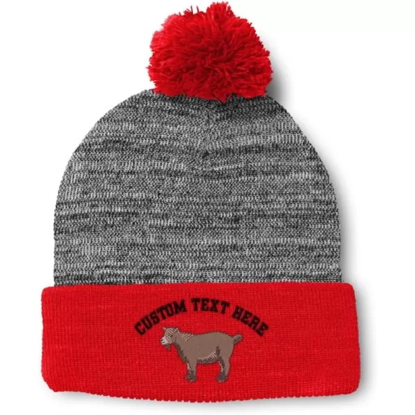 Heather Gray Red Personalized Text Here