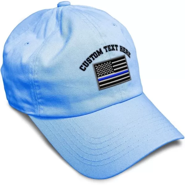 Light Blue Personalized Text Here