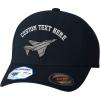 imageCustom Flexfit Hats for Men ampamp Women F4 Phantom Silver Embroidery Airplane Polyester Dad Hat Baseball CapDark Navy Personalized Text Here