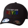 imageCustom Flexfit Hats for Men ampamp Women Gay LGBTQ Be You Embroidery Dad Baseball CapBlack Personalized Text Here