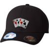 imagePoker Cards Game Embroidery Flexfit ProFormance Branded Hat Cap  Black LargeX Large