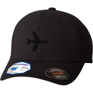 imageAirplane Mode Flexfit Adult ProFormance Branded Hat Black LargeXLarge