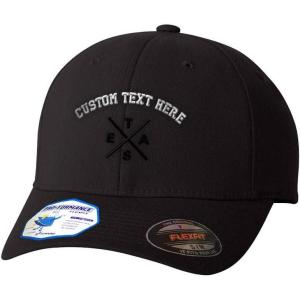 imageCustom Flexfit Hats for Men ampamp Women Texas Logo Embroidery Dad Baseball CapBlack Personalized Text Here