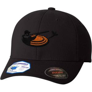 imageCustom Flexfit Hats for Men ampamp Women Trap Shooting Sport Embroidery PolyesterBlack Design Only